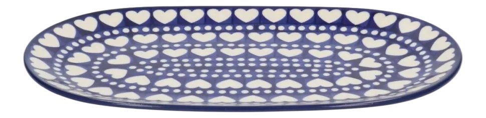 Schaal Bunzlau Castle BlueValentine Wide Oval