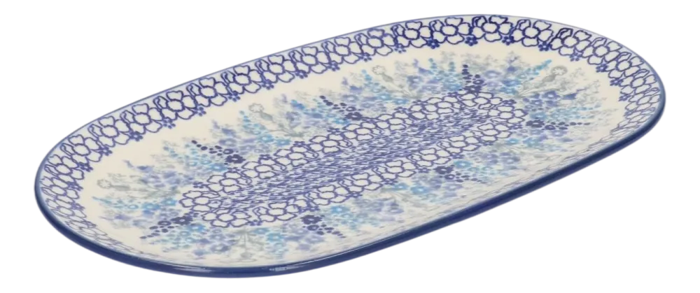 Bunzlau Castle Schaal Delphinium Wide Oval Sale