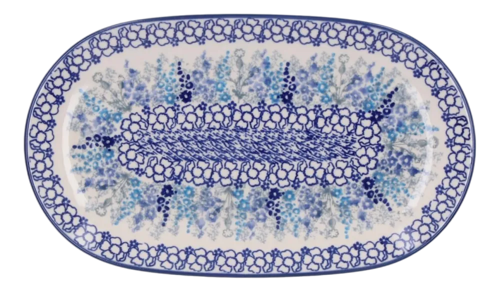 Bunzlau Castle Schaal Delphinium Wide Oval Sale