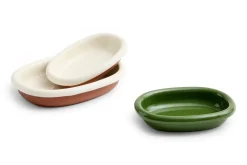 Schaal HAY Barro Oval Dish Large Off-White