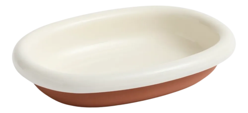 HAY Schaal Barro Oval Dish Small Off-White Hot