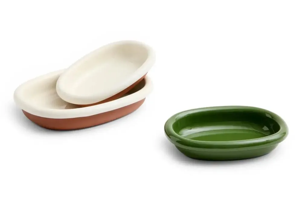 HAY Schaal Barro Oval Dish Small Off-White Hot