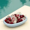 Schaal HAY Barro Oval Light Blue Small 27,5 x 20 cm