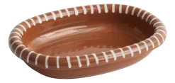 HAY Schaal Barro Oval Natural With Stripes Large 36 x 27 cm Hot