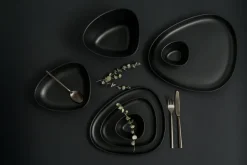 Schaal Lind DNA Stoneware Bowl M Black