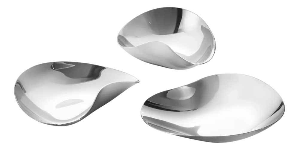 Georg Jensen Schaaltje Indulgence Condiment Bowls RVS (Set van 3) Best