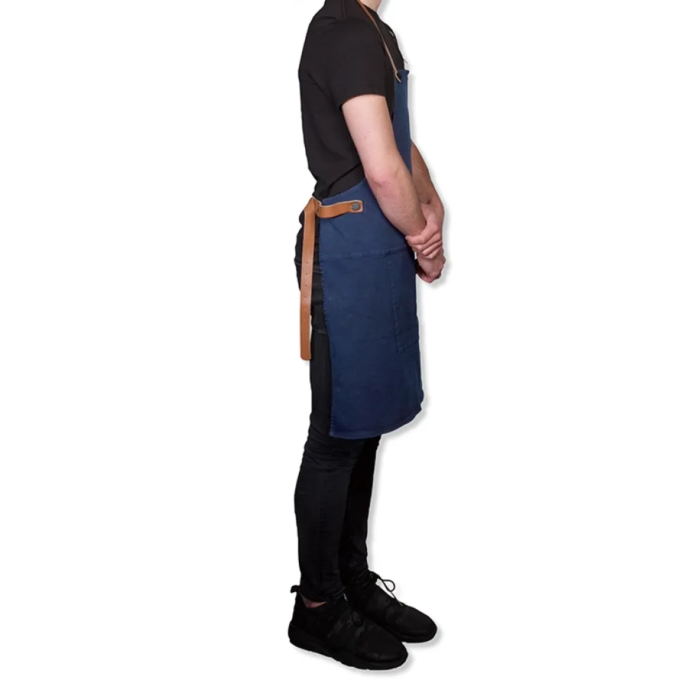 Schort Dutchdeluxes Amazing Apron BBQ Style Canvas Dark Blue