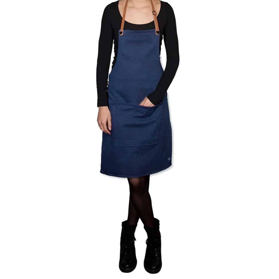 Schort Dutchdeluxes Amazing Apron BBQ Style Canvas Dark Blue