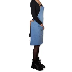 Schort Dutchdeluxes Amazing Apron BBQ Style Denim Washed Indigo