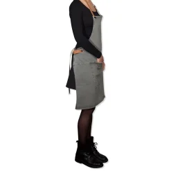 Dutchdeluxes Schort Amazing Apron BBQ Style Canvas Grey Green Discount