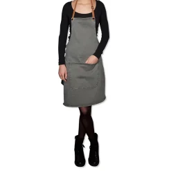 Dutchdeluxes Schort Amazing Apron BBQ Style Canvas Grey Green Discount