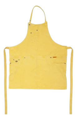Schort Dutchdeluxes Denim & Canvas Slim Fit Yellow