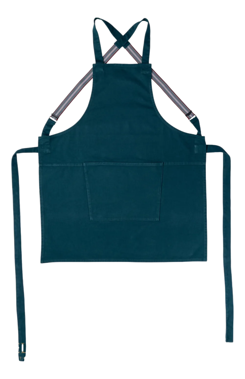 Dutchdeluxes Schort Denim & Canvas Bretel Forest Green Clearance