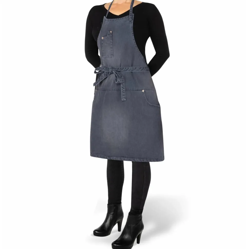 Schort Dutchdeluxes 5 Pocket Apron Washed Grey