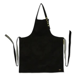 Dutchdeluxes Schort Reversible Serie Apron Black Pied De Poule New