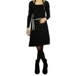 Dutchdeluxes Schort Reversible Serie Apron Black Pied De Poule New