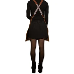 Schort Dutchdeluxes Suspender Serie Apron Classic Brown