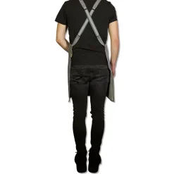 Schort Dutchdeluxes Suspender Serie Apron Grey