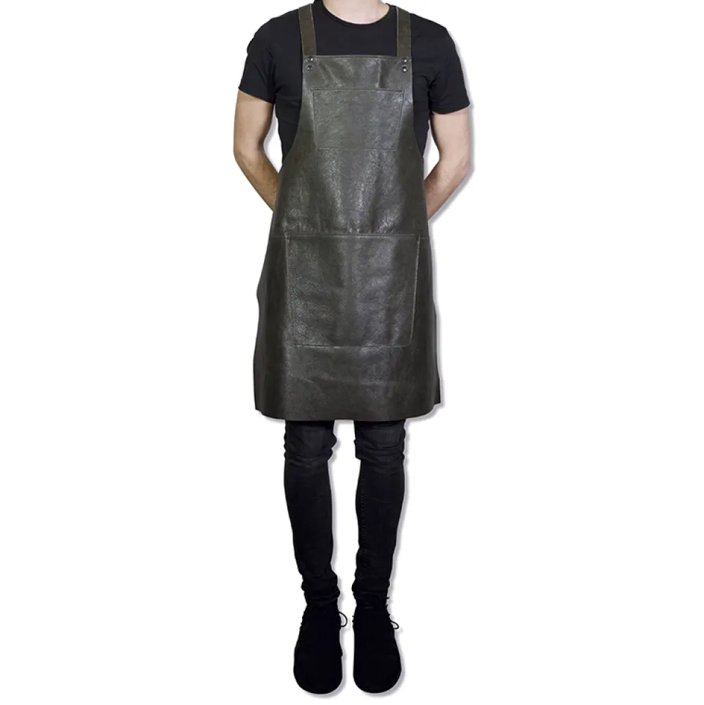 Dutchdeluxes Schort Suspender Serie Apron Vintage Grey Best
