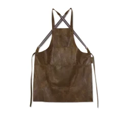 Schort Dutchdeluxes Suspender Serie Apron Vintage Brown
