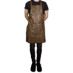 Schort Dutchdeluxes Suspender Serie Apron Vintage Brown