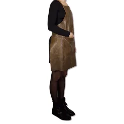 Schort Dutchdeluxes Suspender Serie Apron Vintage Brown
