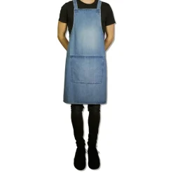 Schort Dutchdeluxes Suspender Serie Apron Blue
