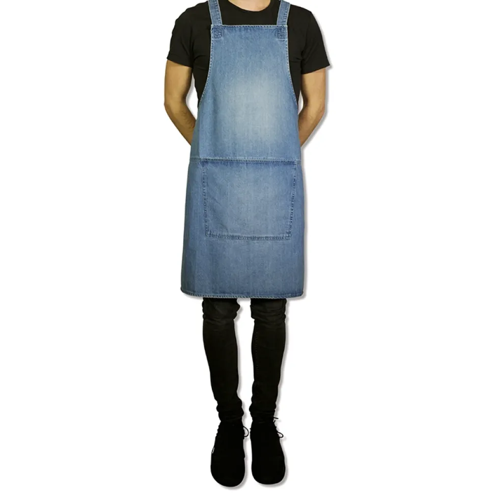 Schort Dutchdeluxes Suspender Serie Apron Blue