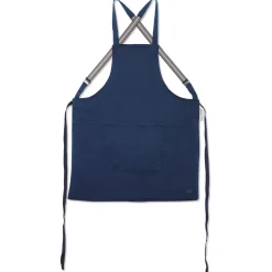 Dutchdeluxes Schort Suspender Serie Apron Dark Blue New