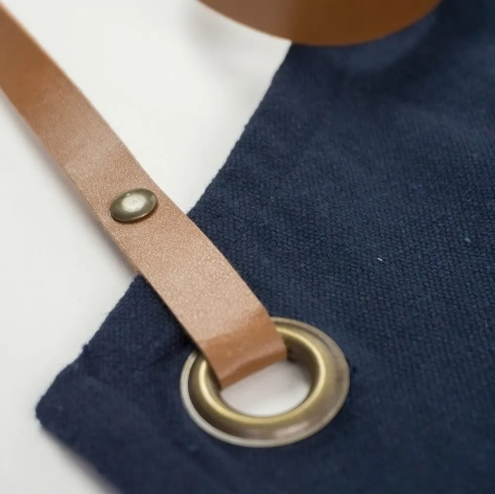 KOOK Schort Recycled Donkerblauw Clearance