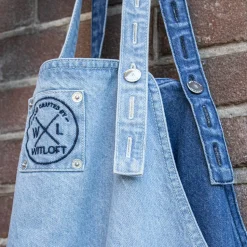 Schort Witloft Denim Apron Light Blue Short