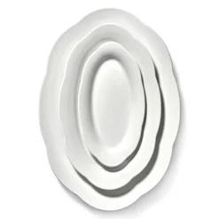 SERAX - Sergio Herman - Silhouette Diep Bord Ovaal - Wit - Set van 2