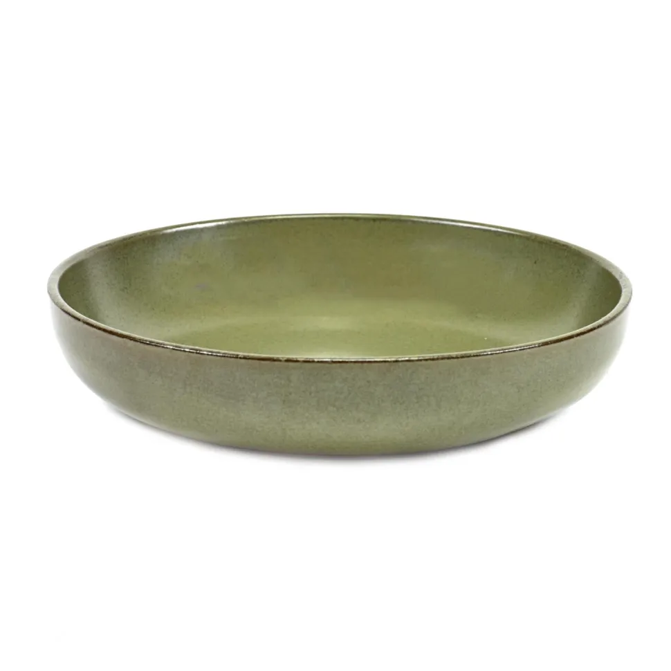 Serax Surface Diep Bord 4 st. - D19 cm - Camogreen