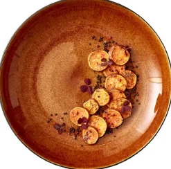 Serveerbord Bitz Black Amber 40 cm