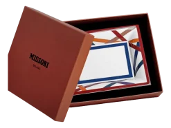 Serveerbord Missoni Luxury Gift Box Nastri Multicolor Rectangular Tidy Tray Large