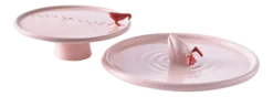 Serveerbord POLSPOTTEN Plate Walking Duck Light Pink