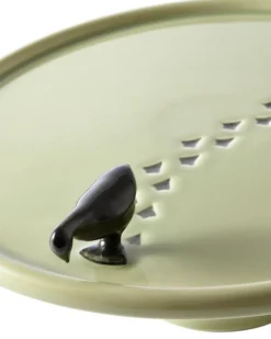 POLSPOTTEN Serveerbord Plate Walking Duck Green Grey Discount