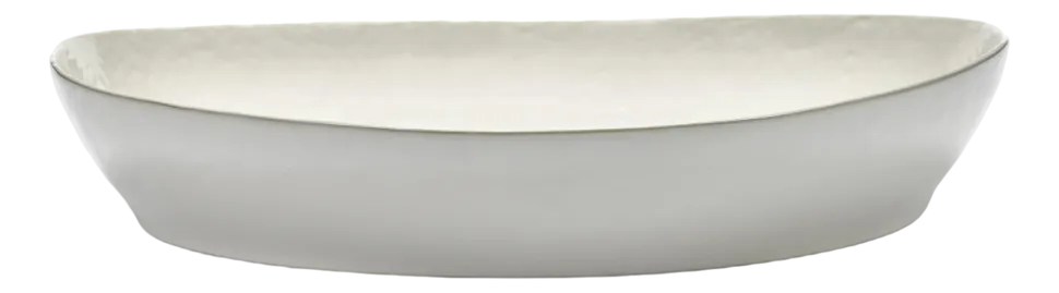 Serveerbord Serax Feast Tableware By Ottolenghi White Artichoke Black L 44,5 cm
