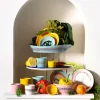 Serveerbord Serax Feast Tableware By Ottolenghi Azure Pepper Gold 35 cm