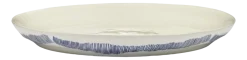 Serax Serveerbord Feast Tableware By Ottolenghi White Stripes Blue S 35 cm Clearance