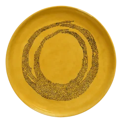 Serax Serveerbord Feast Tableware By Ottolenghi Yellow Dots Black S 35 cm Outlet