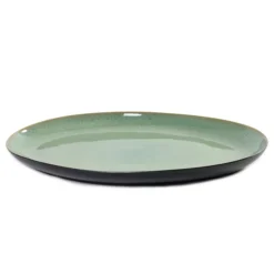 Serax Serveerbord Pure Tableware By Pascale Naessens Black Light Green Ovaal 41,5 cm Discount