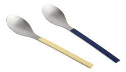 Serveerlepel HAY MVS Serving Spoon Dark Blue Yellow (Set of 2)