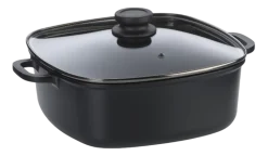 Serveerpan Kela Atura Vierkant Zwart 28 cm
