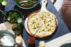 Serveerplank Cozze Pizza Bamboe met Handvat 35 cm