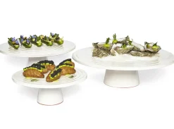 Dutchdeluxes Serveerplank Food Stand White 7,5 cm Outlet