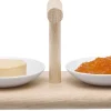 L.S.A. Serveerplank Dine met 2 Schalen Laag Online