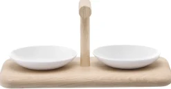 L.S.A. Serveerplank Dine met 2 Schalen Laag Online