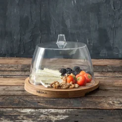 Serveerplank met Stolp Boska Round Friends Brown
