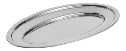 Serveerschaal HAY Essential Steel Oval Dish Medium Stainless steel
